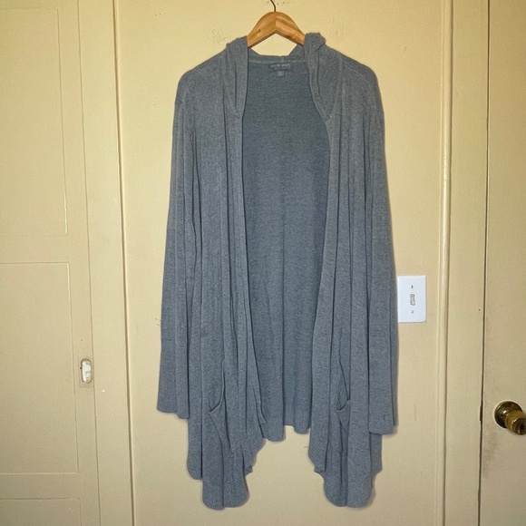 Barefoot Dreams Tops - Barefoot Dreams Gray Open Cardigan